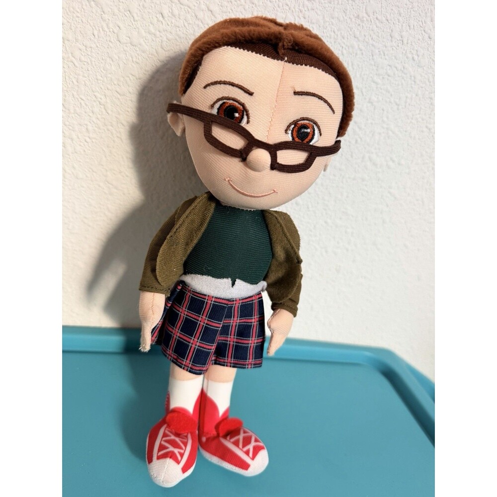 Despicable Me Margo Plush Doll 10” Universal Studios 2012 Glasses Plaid Skirt